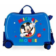 Jada Toys Otroški potovalni kovček na kolesih / otroški voziček MICKEY MOUSE Blue, 2039821