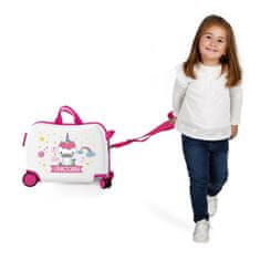 Jada Toys Otroški potovalni kovček na kolesih / otroški voziček UNICORN White, 34L, 4749864