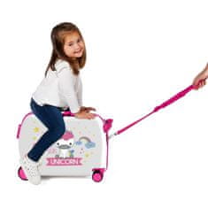 Jada Toys Otroški potovalni kovček na kolesih / otroški voziček UNICORN White, 34L, 4749864