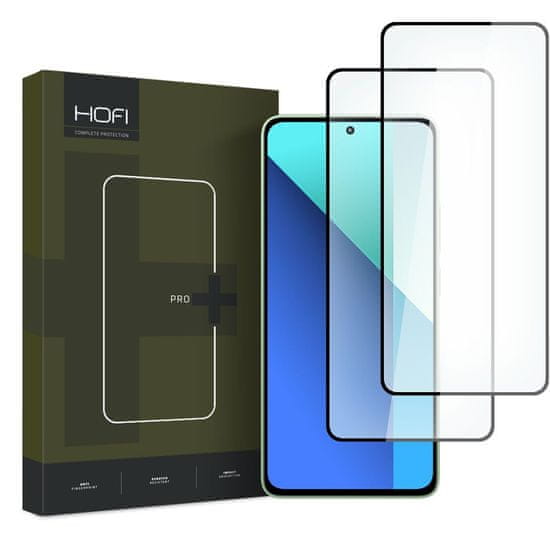 Hofi Glass Pro Full Screen 2x zaščitno steklo za Xiaomi Redmi Note 13 4G, črna