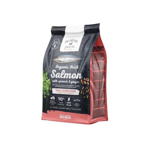 GO NATIVE Small Breed Salmon with Spinach and Ginger 4kg Ultra-premium hrana za pse majhnih pasem z lososom, špinačo in ingverjem