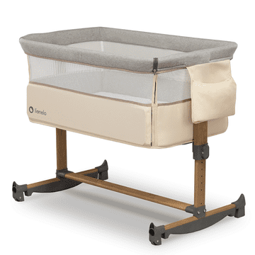 Lionelo Potovalna posteljica Leonie peščeno siva bež