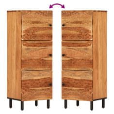 Vidaxl Visoka omara 40x33x110 cm trden akacijev les