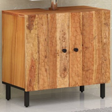 Vidaxl Kopalniška omarica 62x33x58 cm trden akacijev les