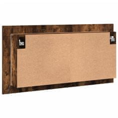Vidaxl LED kopalniška omarica z ogledalom dim. hrast 90x12x45 akril