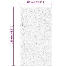 Vidaxl Košata preproga moderna zlata 80x150 cm