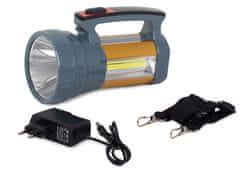 Verkgroup 3v1 aku. solarna reflektorska LED COB xm-l l2 ročna svetilka USB powerbank