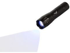 Bailong Taktična aku. LED CREE Q3 ročna svetilka UV in T6 zoom