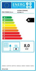 Pro-termo Alpina Ceramic kamin, mokka