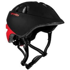 Spokey CHERUB Otroška čelada za kolo, inline, rolko, 48-52 cm, črno-rdeča