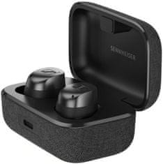 Sennheiser Momentum True Wireless 4 slušalke, ANC, brezžične, črne/grafitne