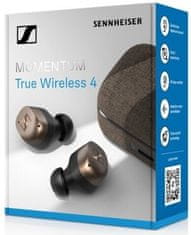Sennheiser Momentum True Wireless 4 slušalke, ANC, brezžične, črne/bakrene