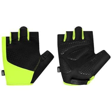 Spokey AVARE Moške kolesarske rokavice, črno-rumene, velikost 4,5 mm, brez XL