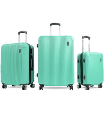 Aga Travel Komplet potovalnih kovčkov MR4652 Turkizna
