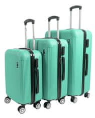 Aga Travel Komplet potovalnih kovčkov MR4652 Turkizna