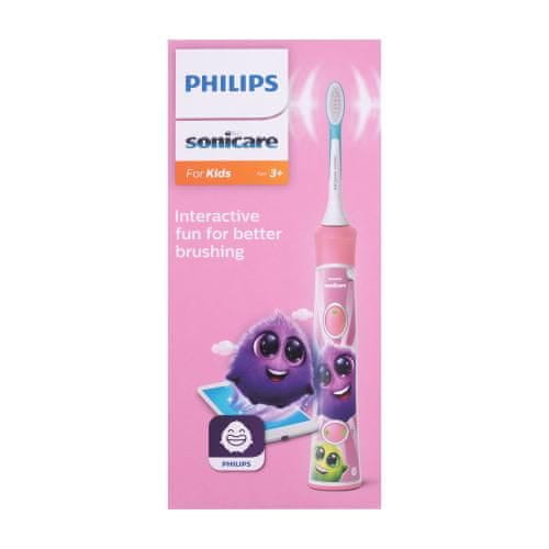 Philips Sonicare For Kids HX6352/42 Pink sonična električna zobna ščetka s tehnologijo bluetooth 1 kos