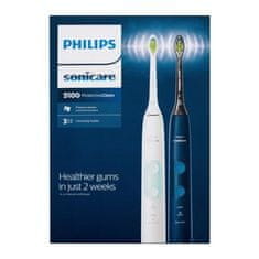 Philips Sonicare 5100 Protective Clean HX6851/34 Set sonična zobna ščetka Sonicare 5100 Protective Clean Navy Blue 1 kos + sonična zobna ščetka Sonicare 5100 Protective Clean White 1 kos