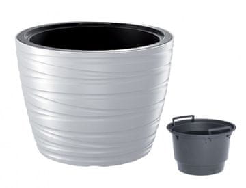 Prosperplast Prevleka za cvetlični lonec MAZE SMALL 2v1 plastična d38x28cm