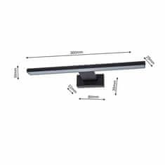 Milagro Stenska svetilka SHINE BLACK 30cm 7W LED
