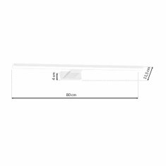 Milagro Stenska svetilka SHINE WHITE 80cm 15W LED