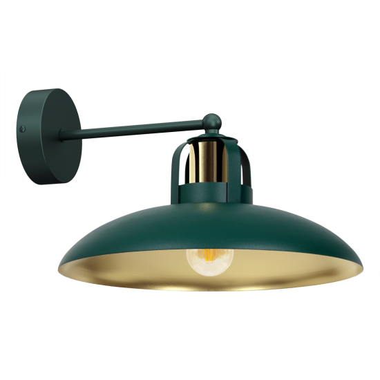 Milagro Stenska svetilka FELIX GREEN/GOLD 1xE27