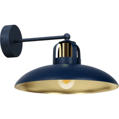 Milagro Stenska svetilka FELIX NAVY BLUE/GOLD 1xE27