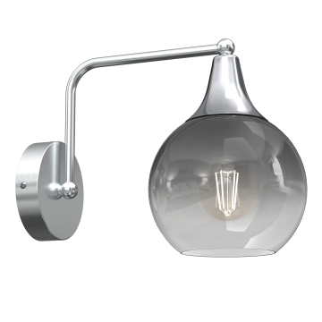 Milagro Stenska svetilka MONTE SILVER 1xE27