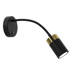 Milagro Flex stenska svetilka JOKER BLACK/GOLD 1xGU10