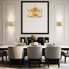 Stenska svetilka RITZ GOLD 2xE14