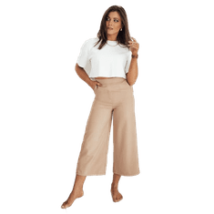 Dstreet Ženske hlače PERTH beige uy1834 XL