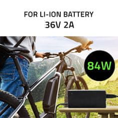 Qoltec polnilec qoltec za baterije e-koles 36v | 42v | 2a | 5,5*2,5