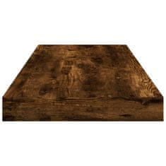 Vidaxl Stenske police 4 kosi dimljeni hrast 60x10x1,5 cm inž. les