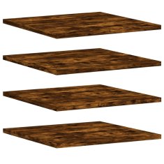 Vidaxl Stenske police 4 kosi dimljeni hrast 40x50x1,5 cm inž. les