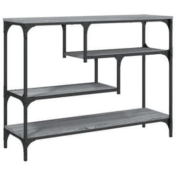 Vidaxl Konzolna mizica siva sonoma 100x30x75 cm inženirski les