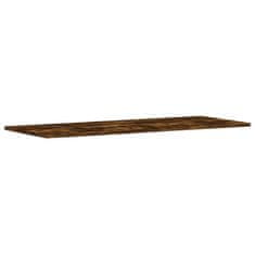 Vidaxl Stenske police 4 kosi dimljeni hrast 100x40x1,5 cm inž. les