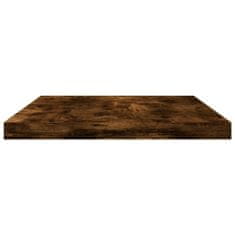 Vidaxl Stenske police 4 kosi dimljeni hrast 40x20x1,5 cm inž. les