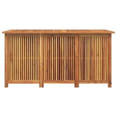 Vidaxl Vrtna škatla za shranjevanje 150x80x75 cm trden akacijev les