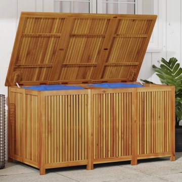 Vidaxl Vrtna škatla za shranjevanje 150x80x75 cm trden akacijev les