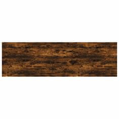 Vidaxl Stenske police 4 kosi dimljeni hrast 100x30x1,5 cm inž. les