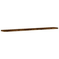 Vidaxl Stenske police 4 kosi dimljeni hrast 80x10x1,5 cm inž. les