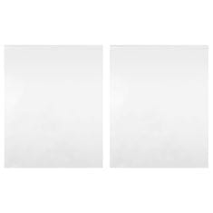 Vidaxl Zrcalna folija 2 kosa samolepilna 90x100 cm PET