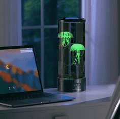 Homey Namizna svetilka z lebdečimi meduzami | Spreminjajoče barve | USB napajanje | Svetilka za sproščanje