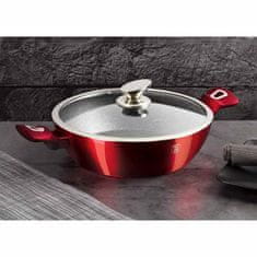 Berlingerhaus Komplet posod z marmornato površino 6 kosov Burgundy Metallic Line BH-7046