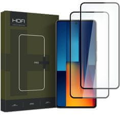 Hofi Glass Pro Full Screen 2x zaščitno steklo za Xiaomi Poco M6 Pro 4G, črna