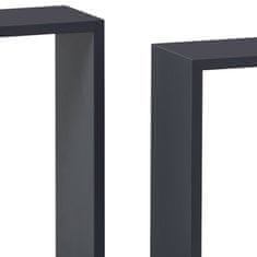 Autronic Stenska polica, komplet 3 kos, MDF, siva barva mat, pakirano v zaščitno folijo P-008 GREY2