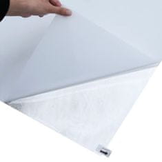 Vidaxl Folija za okna statična matirana prozorna bela 90x1000 cm PVC