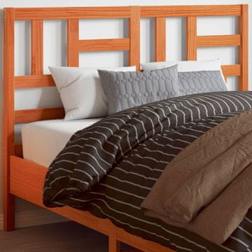 Vidaxl vidaXL Vzglavje postelje rjave barve 135 cm masivni borov les