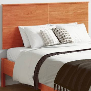 Vidaxl vidaXL Vzglavje postelje rjave barve 120 cm masivni borov les