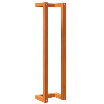 Vidaxl Stojalo za brisače voščeno rjavo 23x18x90 cm trdna borovina