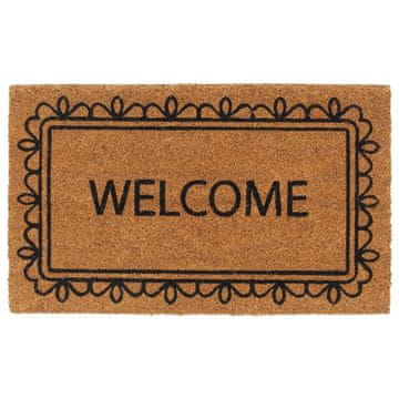 Vidaxl Predpražnik naravne barve 45x75 cm tkana kokosova vlakna